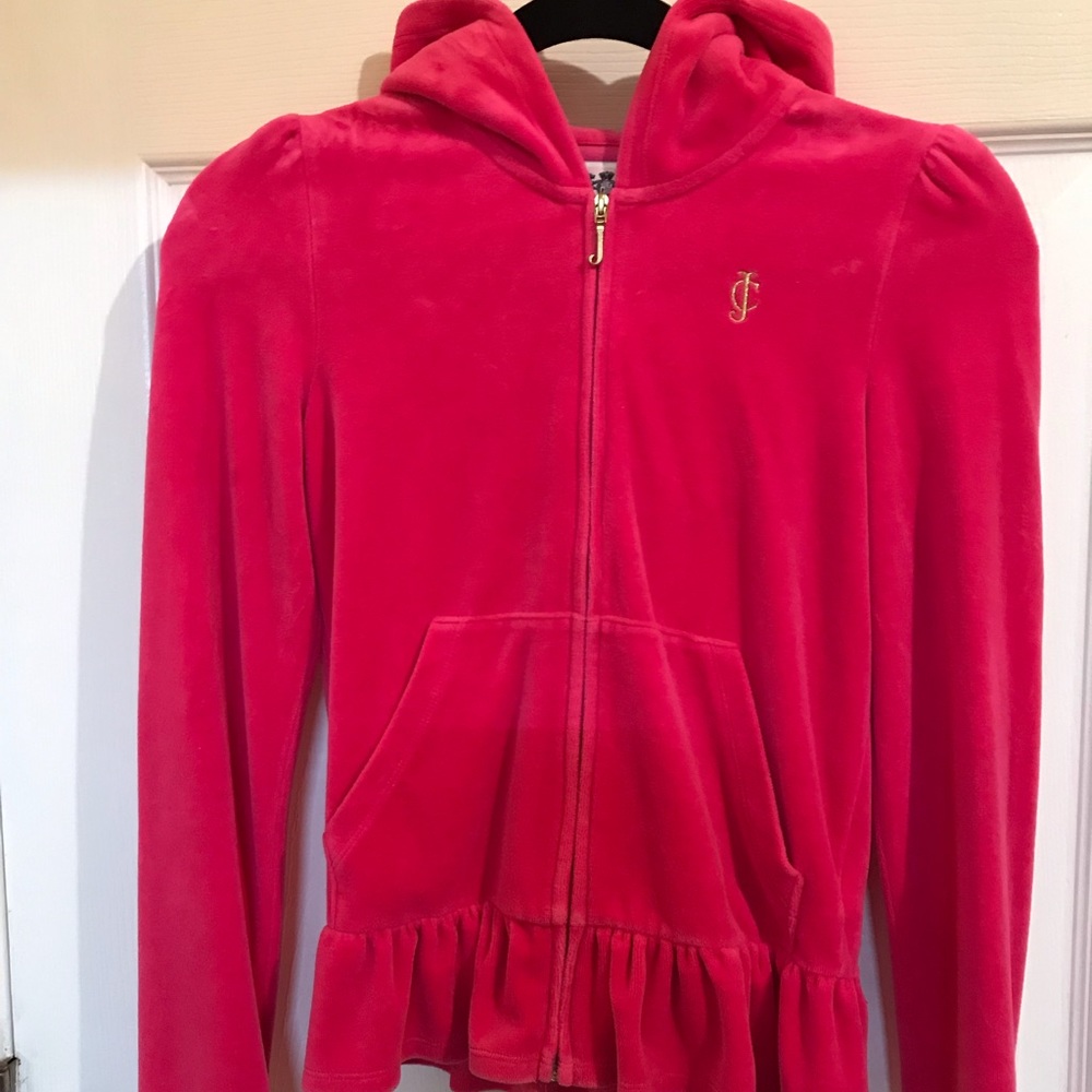 Juicy couture pink velour jacket